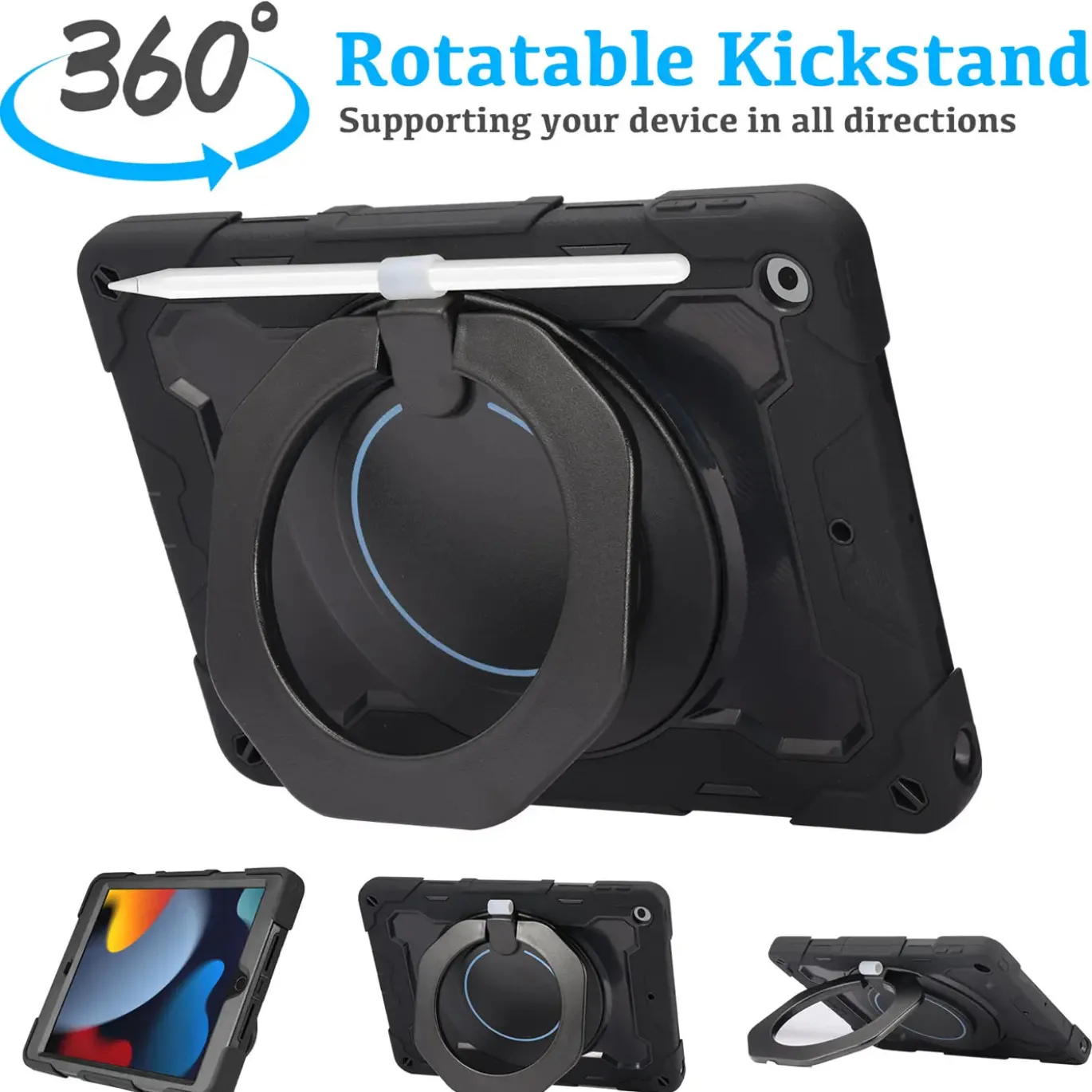 12,9" iPad Pro (3.–5. Gen.) - Armor Case mit Ständer & Schultergurt