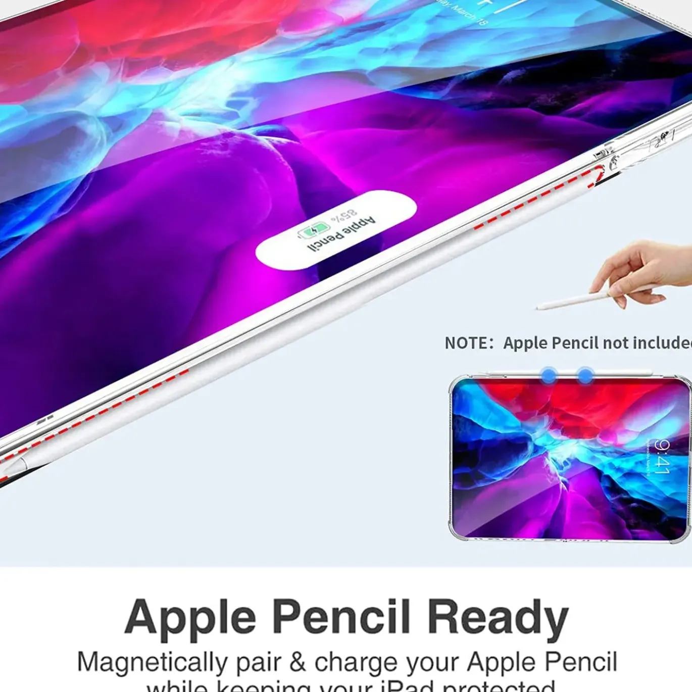 12,9" iPad Pro (3.–5. Gen.) - Tablet Hülle klar & stoßfest