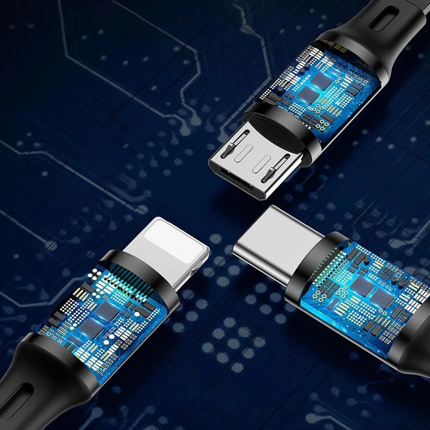 Baseus USB Kabel - CAMLT-JH01 - 3in1 - Schwarz
