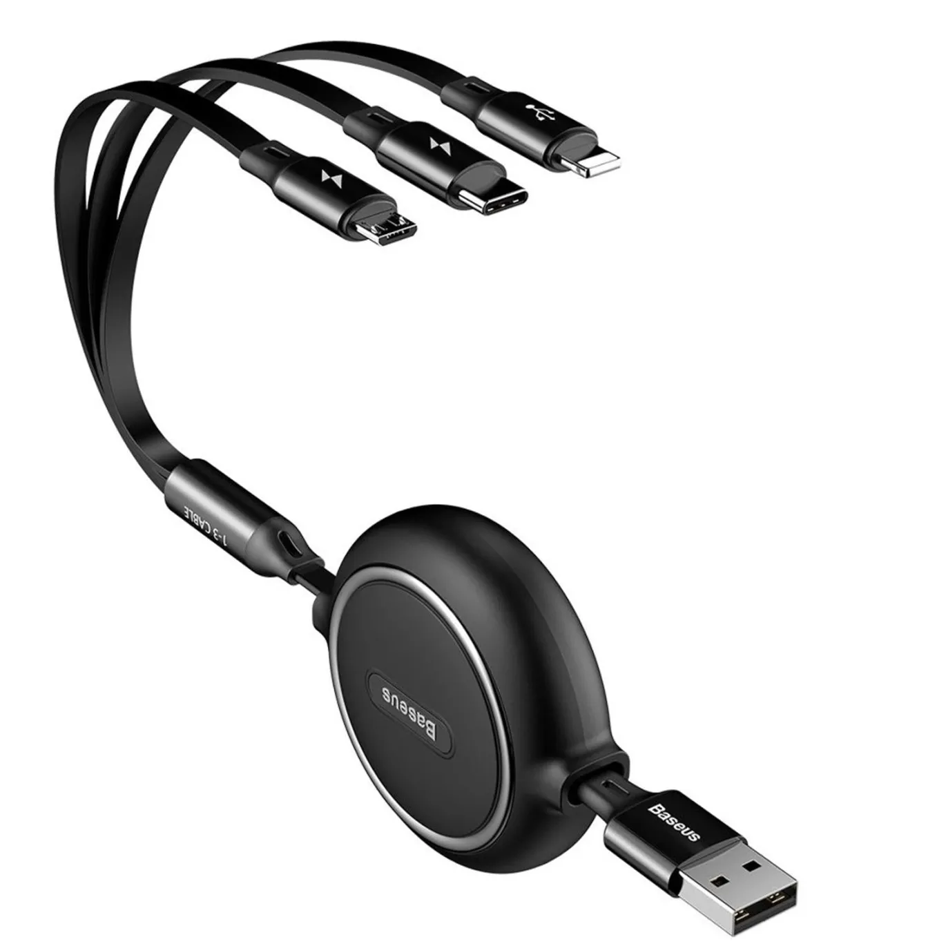 Baseus USB Kabel - CAMLT-JH01 - 3in1 - Schwarz