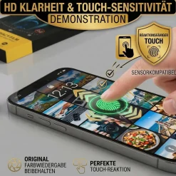 Blickschutzfolie für iPhone 13 / 13 Pro / 14 - Premium Sichtschutz & Panzerglas