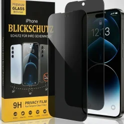 Blickschutzfolie für iPhone 12 / 12 Pro - Premium Sichtschutz & Panzerglas