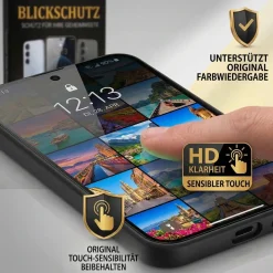 Blickschutzfolie für Samsung Galaxy A16 5G - Premium Sichtschutz & Panzerglas