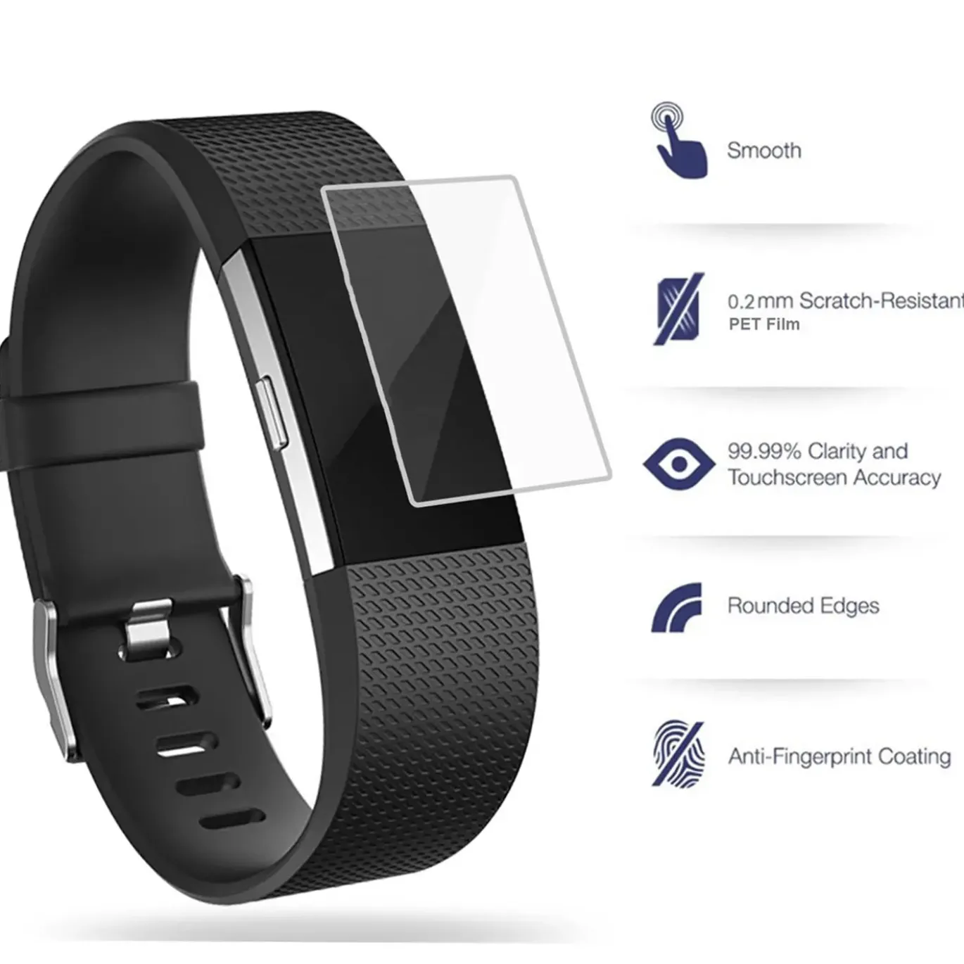 6er Set Schutzfolien - Fitbit