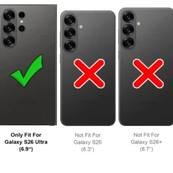 Flip-Klapphülle für Samsung Galaxy S26 Ultra - Case mit Kartenfach & Aufstellfunktion