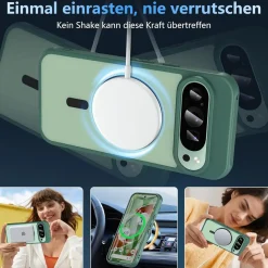 Google Pixel 9 - Farbige MagSafe Hülle mit Kameraschutz