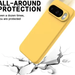 Google Pixel 10 - Silikon Case mit Mikrofaser-Innenseite