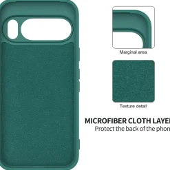Google Pixel 10 - Silikon Case mit Mikrofaser-Innenseite