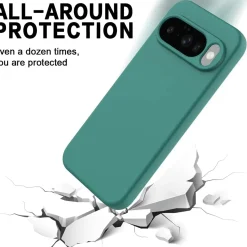 Google Pixel 10 - Silikon Case mit Mikrofaser-Innenseite