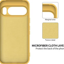Google Pixel 10 - Silikon Case mit Mikrofaser-Innenseite