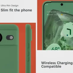 Google Pixel 8 - Silikon Case mit Mikrofaser-Innenseite