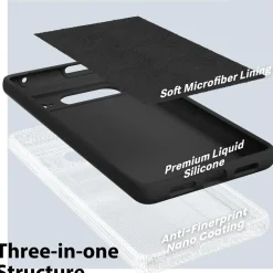 Google Pixel 8 - Silikon Case mit Mikrofaser-Innenseite
