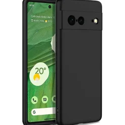 Google Pixel 7 - Slim Silikon Backcover Schwarz