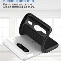 Google Pixel 8 - Slim Silikon Backcover Schwarz
