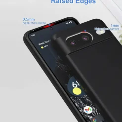 Google Pixel 8 - Slim Silikon Backcover Schwarz