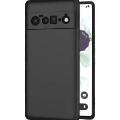 Google Pixel 6 - Slim Silikon Backcover Schwarz
