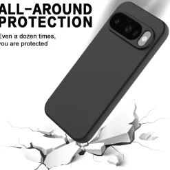 Google Pixel 10 - Slim Silikon Backcover Schwarz