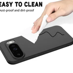 Google Pixel 10 - Slim Silikon Backcover Schwarz