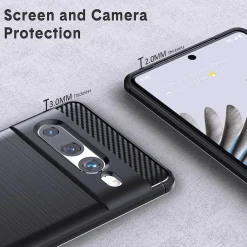 Google Pixel 7 Pro - Carbon Case Hülle, stoßfest