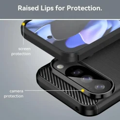 Google Pixel 10 Pro - Carbon Case Hülle, stoßfest