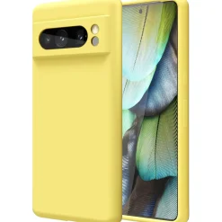 Google Pixel 8 Pro - Silikon Case mit Mikrofaser-Innenseite