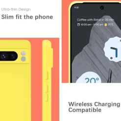 Google Pixel 8 Pro - Silikon Case mit Mikrofaser-Innenseite