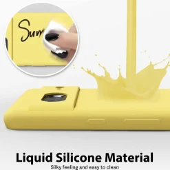 Google Pixel 8 Pro - Silikon Case mit Mikrofaser-Innenseite