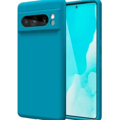 Google Pixel 8 Pro - Silikon Case mit Mikrofaser-Innenseite