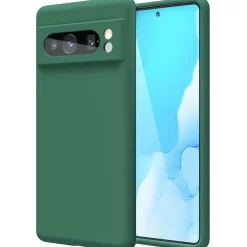 Google Pixel 8 Pro - Silikon Case mit Mikrofaser-Innenseite