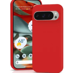 Google Pixel 9 Pro - Silikon Case mit Mikrofaser-Innenseite