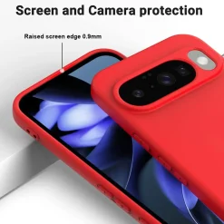 Google Pixel 10 Pro - Silikon Case mit Mikrofaser-Innenseite