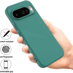 Google Pixel 10 Pro - Silikon Case mit Mikrofaser-Innenseite
