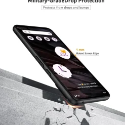 Google Pixel 8 Pro - Slim Silikon Backcover Schwarz