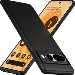 Google Pixel 7 Pro - Slim Silikon Backcover Schwarz