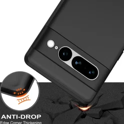 Google Pixel 7 Pro - Slim Silikon Backcover Schwarz