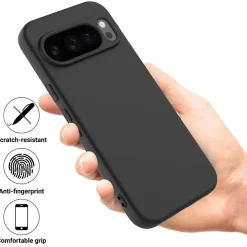 Google Pixel 10 Pro - Slim Silikon Backcover Schwarz