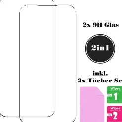 Google Pixel 10 Pro - 2x 9H Panzer Glasfolie, Displayfolie