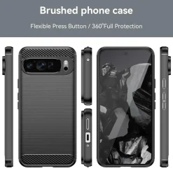 Google Pixel 9 Pro XL - Carbon Case Hülle, stoßfest