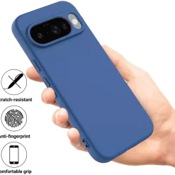 Google Pixel 10 Pro XL - Silikon Case mit Mikrofaser-Innenseite