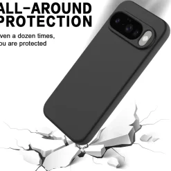 Google Pixel 10 Pro XL - Silikon Case mit Mikrofaser-Innenseite