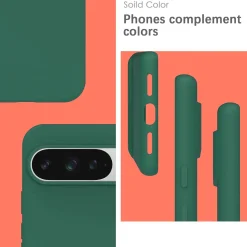 Google Pixel 9 Pro XL - Silikon Case mit Mikrofaser-Innenseite