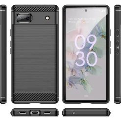 Google Pixel 6a - Carbon Case Hülle, stoßfest