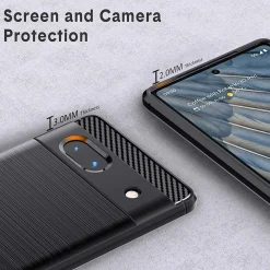 Google Pixel 7a - Carbon Case Hülle, stoßfest