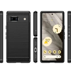 Google Pixel 7a - Carbon Case Hülle, stoßfest