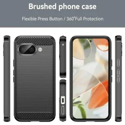 Google Pixel 9a - Carbon Case Hülle, stoßfest