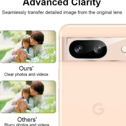 Google Pixel 8a - 9H Displayschutzfolie 2x Display & Kamera