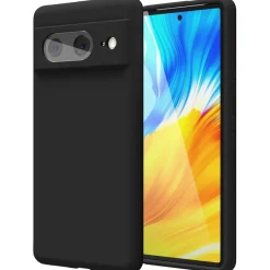 Google Pixel 8a - Silikon Case mit Mikrofaser-Innenseite