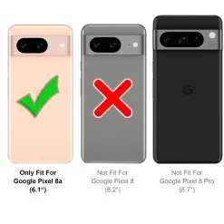 Google Pixel 8a - Silikon Case mit Mikrofaser-Innenseite