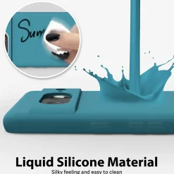 Google Pixel 8a - Silikon Case mit Mikrofaser-Innenseite