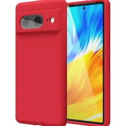 Google Pixel 8a - Silikon Case mit Mikrofaser-Innenseite